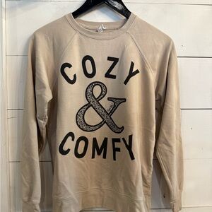Cozy & Comfy Tan Crewneck Sweater
